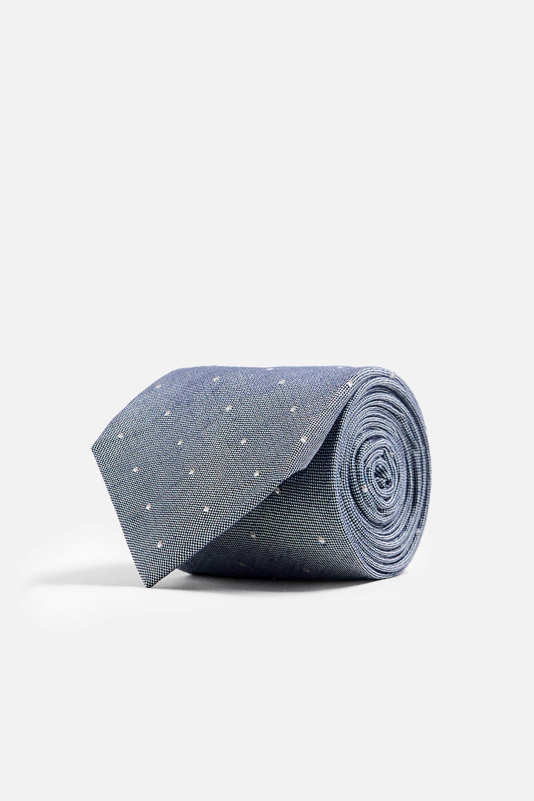 SILK - COTTON POLKA DOT TIE Product Image