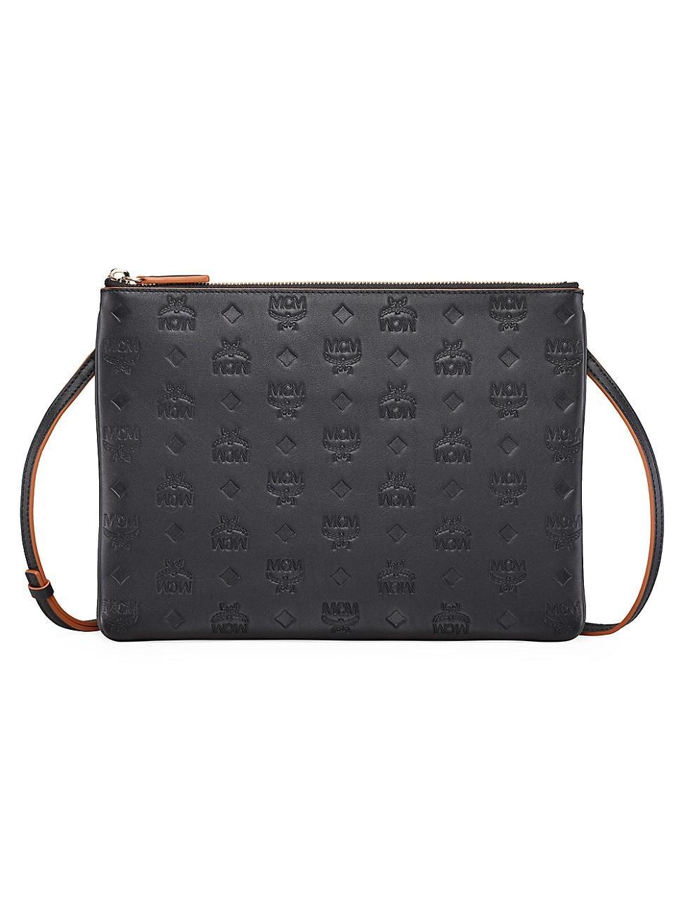 Womens Klara Monogram Leather Crossbody Bag Product Image