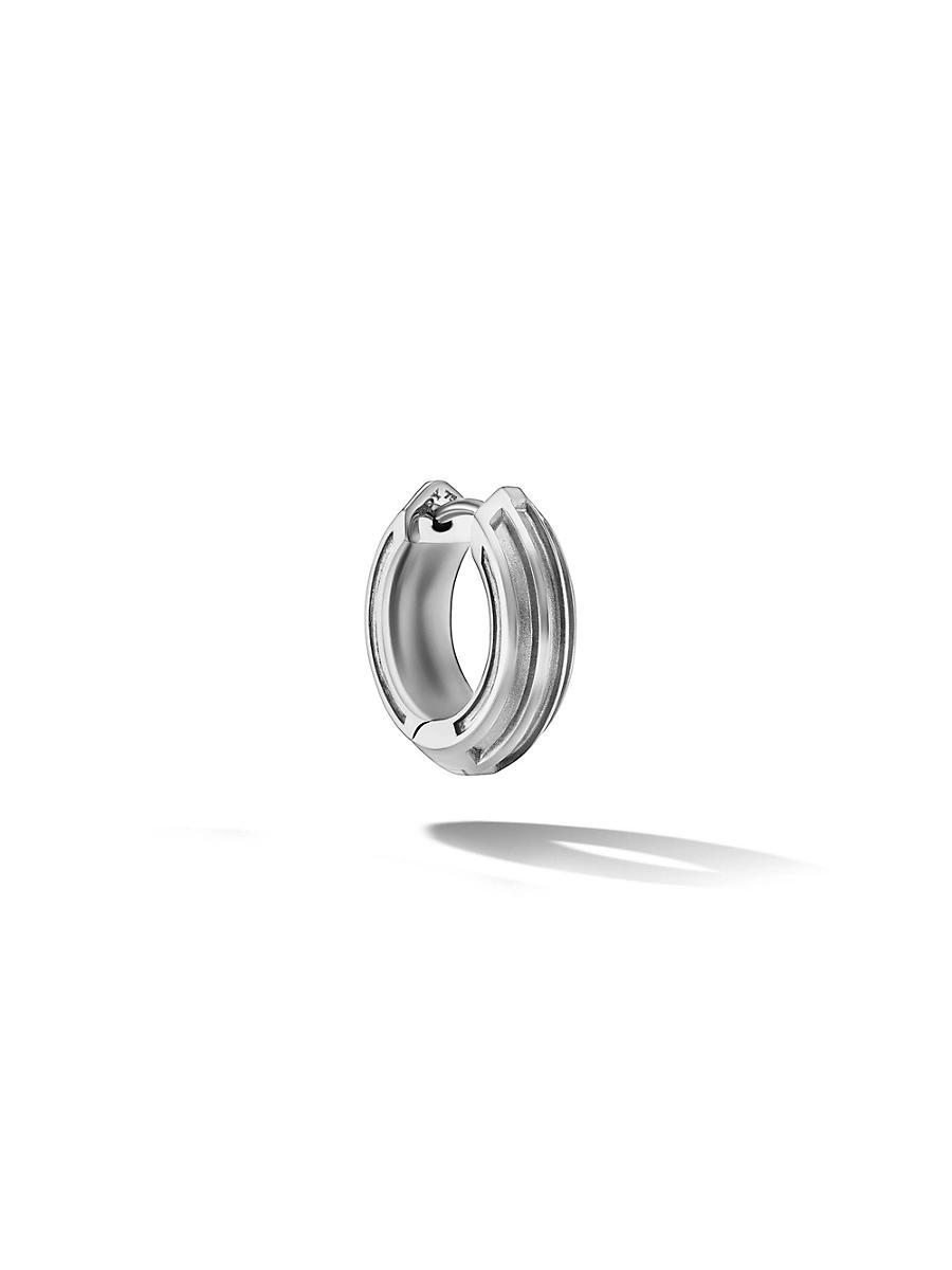 Mens Armory Hoop Earring in Sterling Silver Product Image