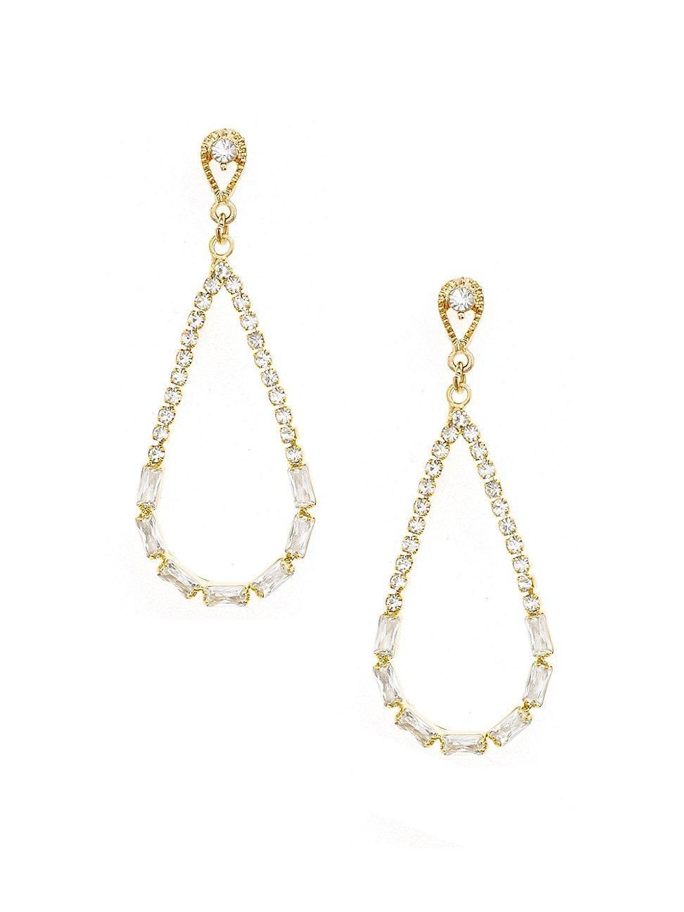 Ettika Crystal Teardrop Earrings Product Image