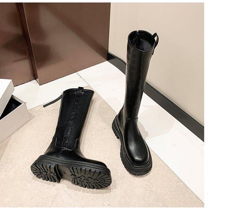 Platform Plain Tall Boots Product Image