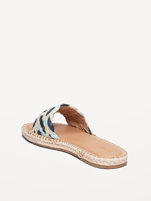 Raffia Espadrille Slide Sandal Product Image