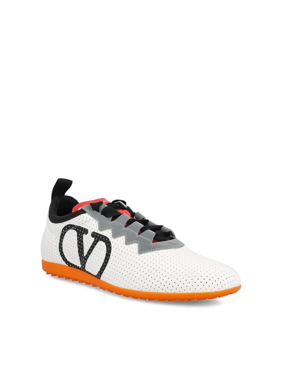 VALENTINO GARAVANI Sneakers In White/grey/black Matt/pumpki Product Image