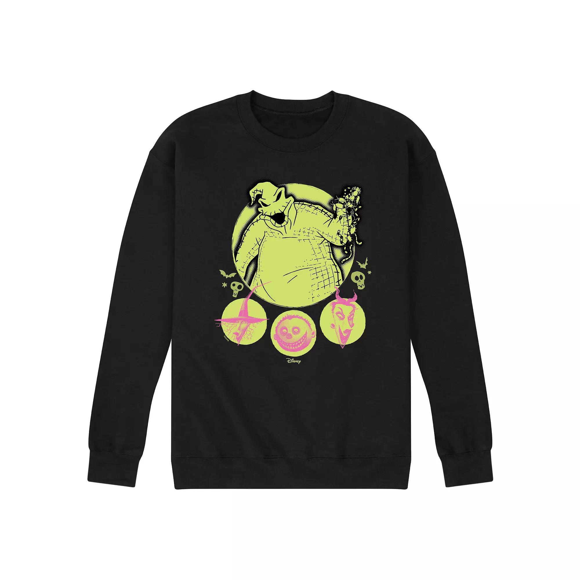 Disney's The Nightmare Before Christmas Men's Oogie Boogie Fleece Sweatshirt, Size: Small, Black Product Image