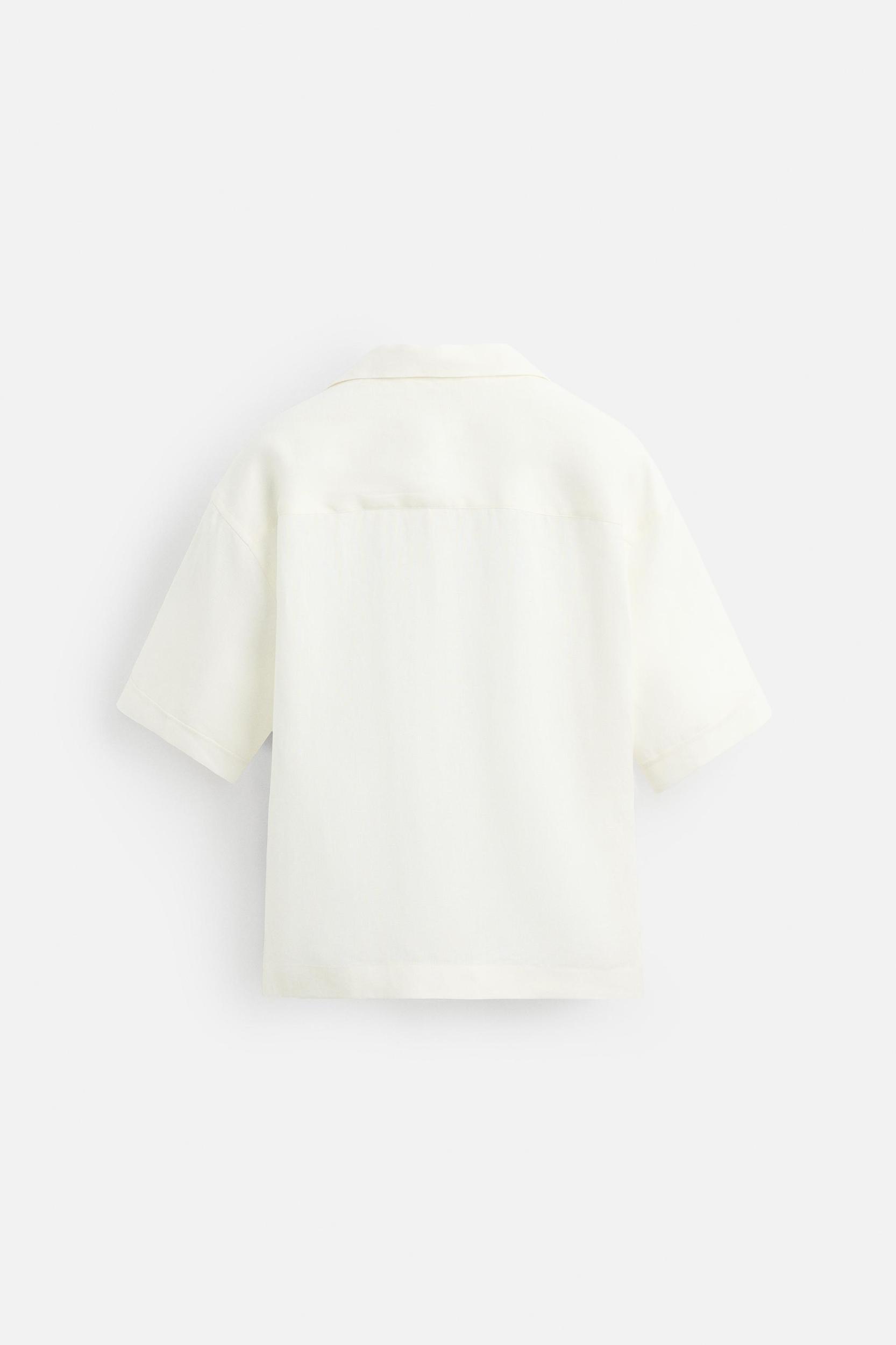 100% LINEN TIE SHIRT Product Image