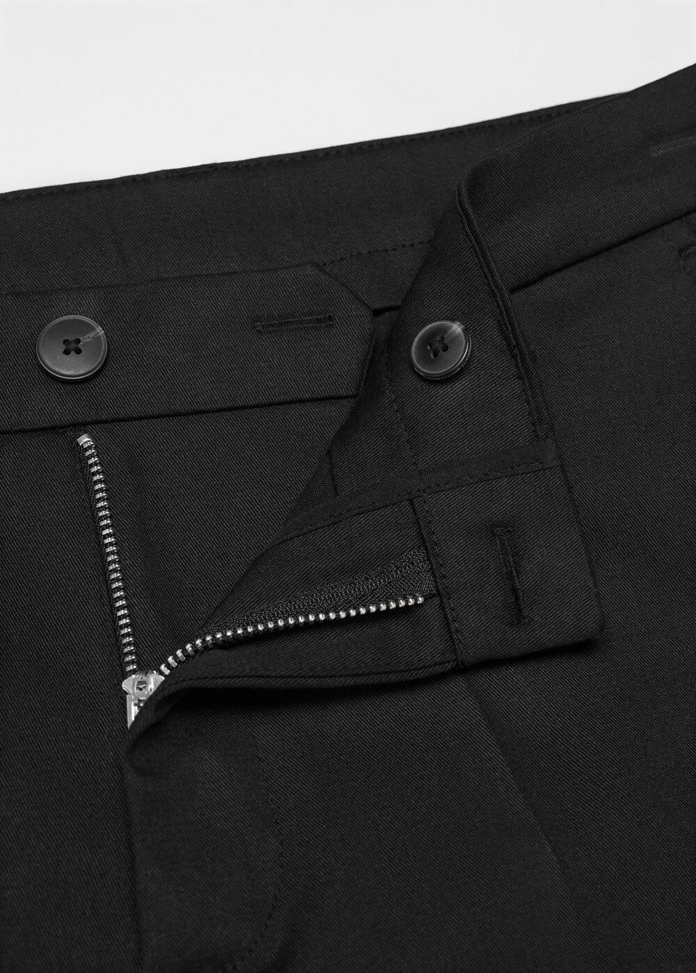 Black Paperback Twill Full Saddle Chino Product Image