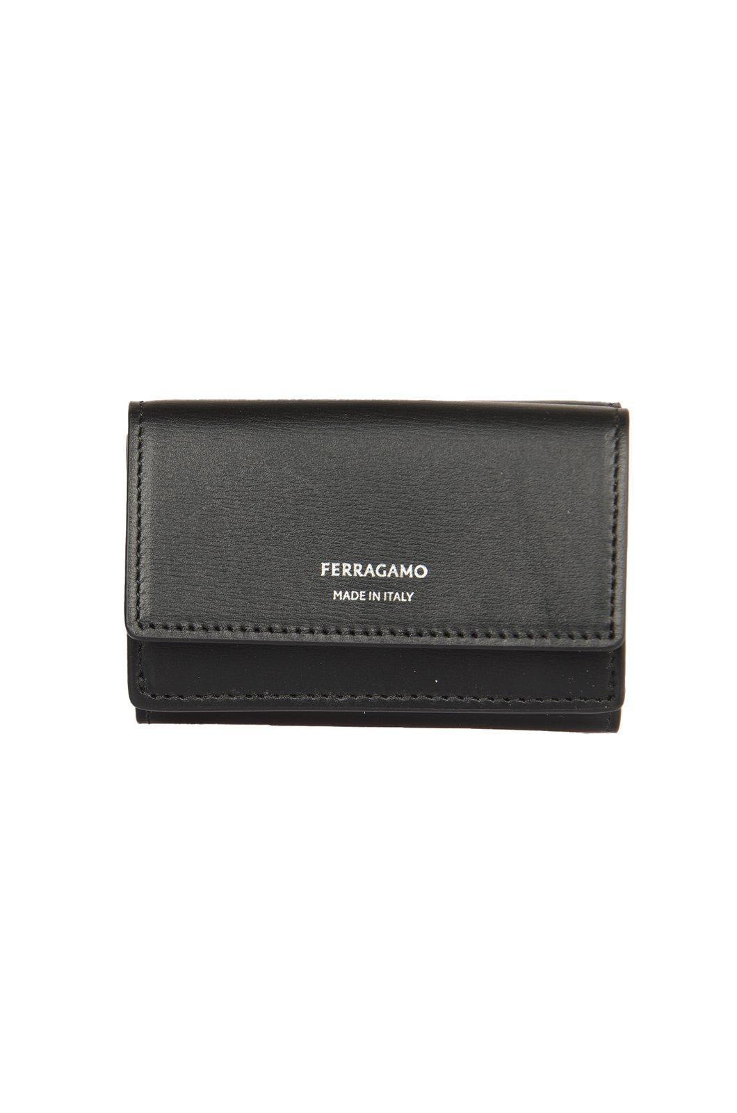 FERRAGAMO Salvatore  Logo Printed Bifold Wallet In Black Product Image