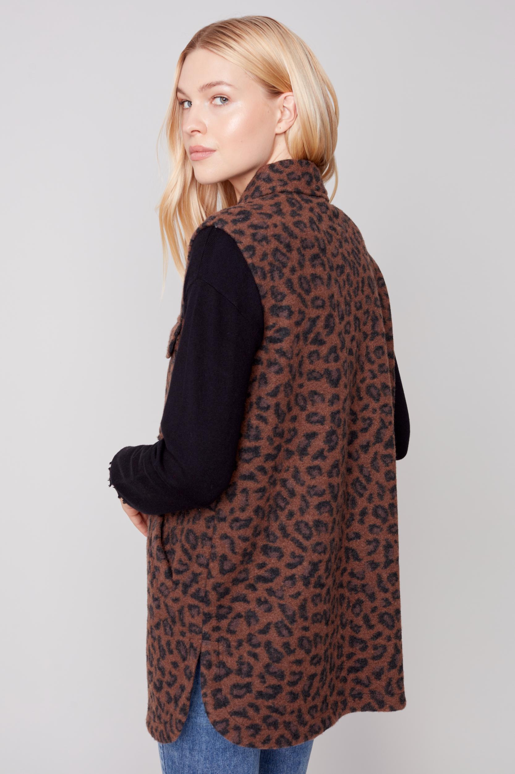 Button Front Collared Vest Product Image