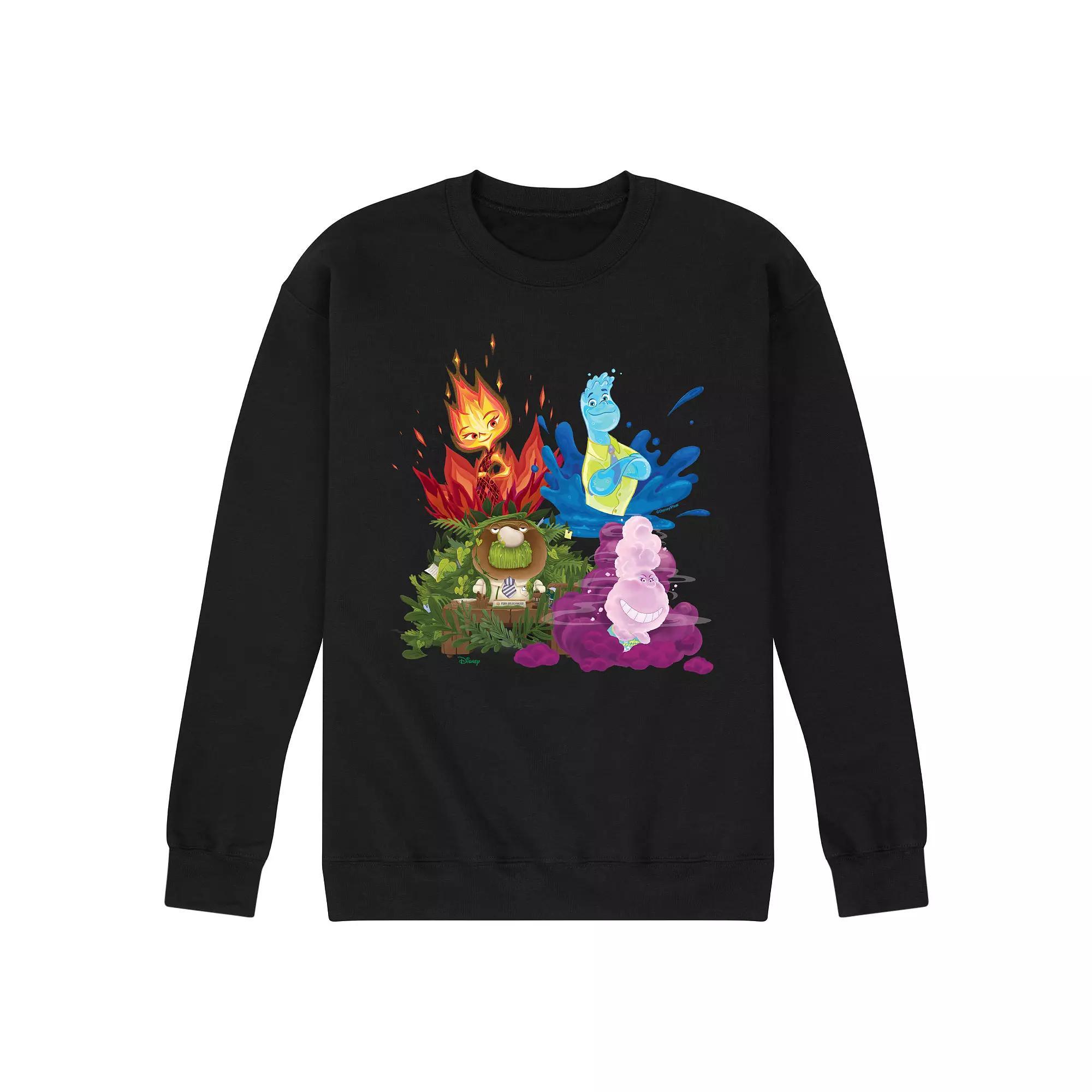 Disney's Elemental Men's Group Fleece Sweatshirt,  Product Image