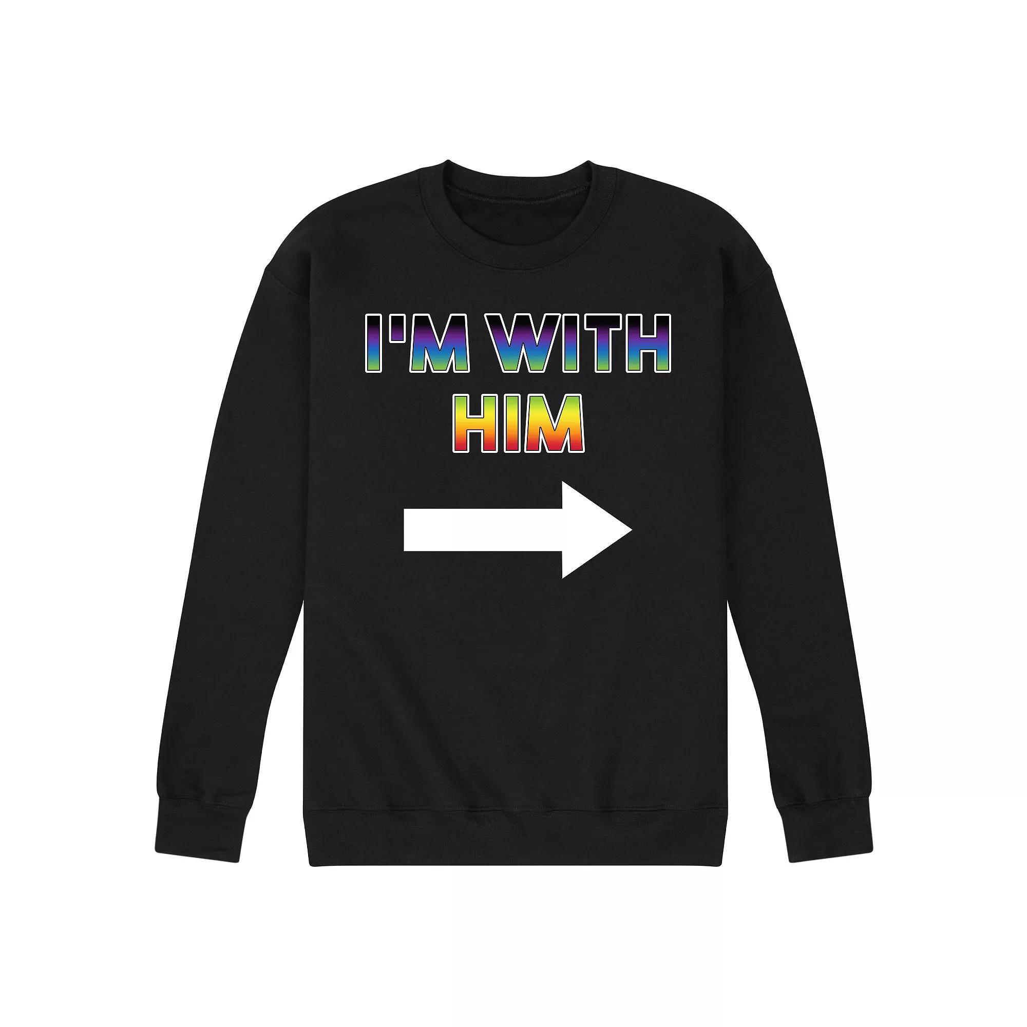 Men's I'm With Him Fleece Sweatshirt,  Product Image