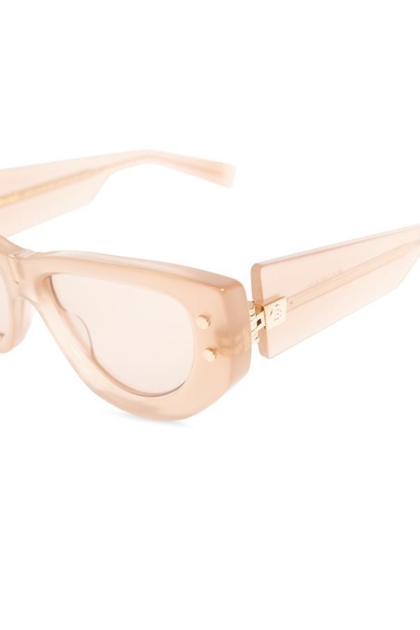 BALMAIN Cat's Eye Sunglasses In White Product Image