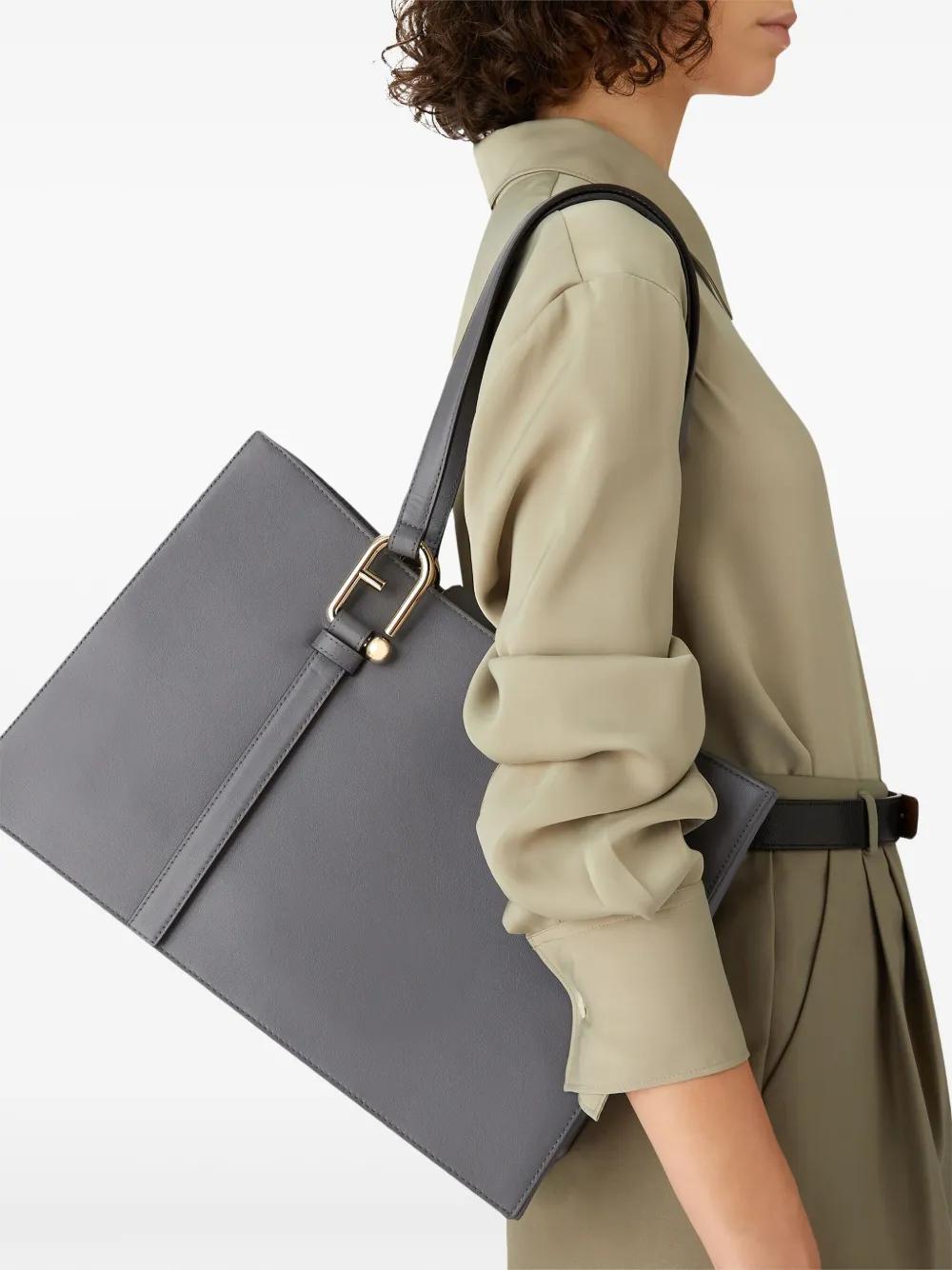 FURLA Nuvola Tote Bag In Grey Product Image