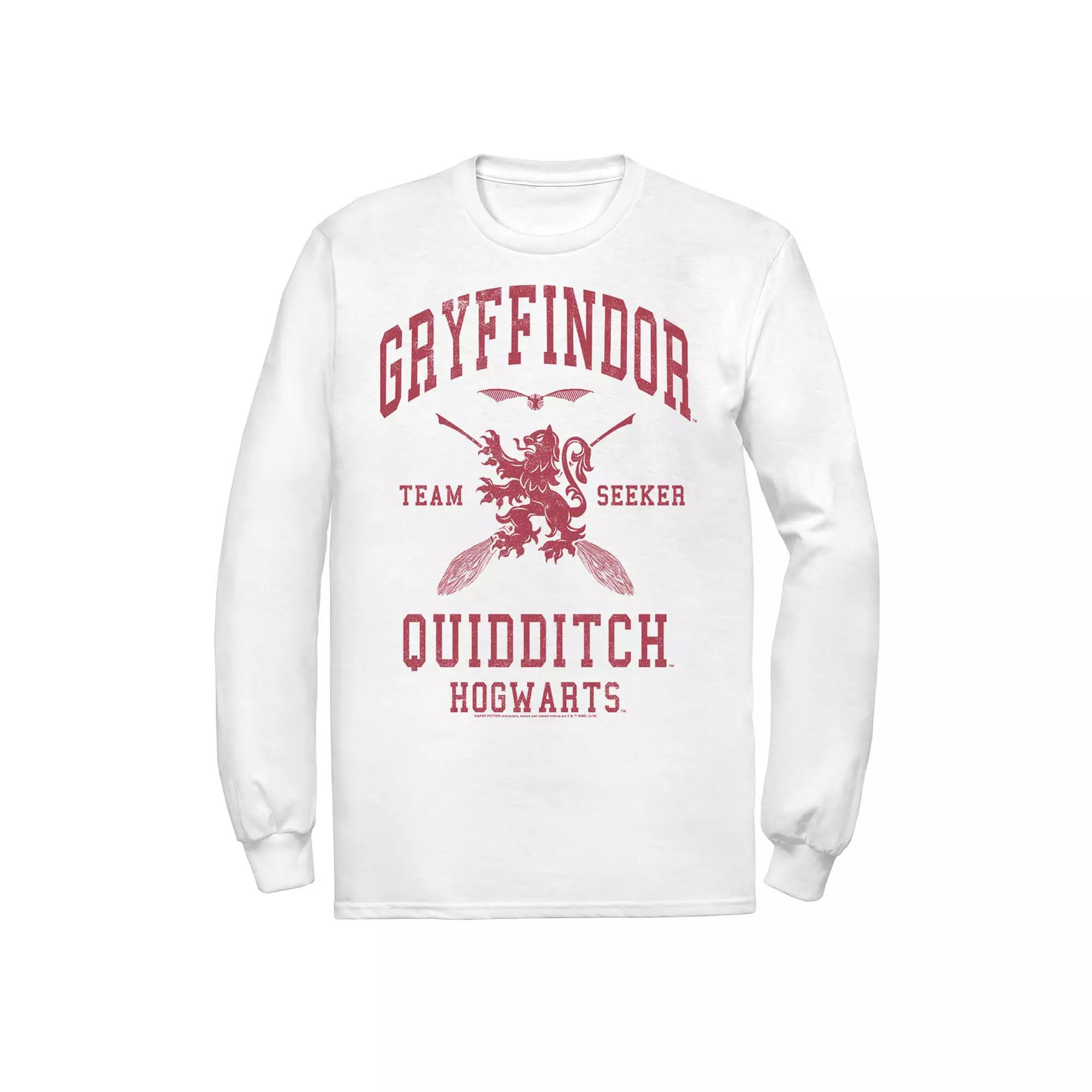 Men's Harry Potter Deathly Hallows Gryffindor Team Seeker Jersey Tee, Size: Medium, White Product Image