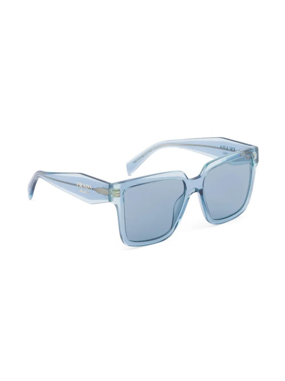 PRADA Oversized Square-frame Sunglasses In Blue Product Image