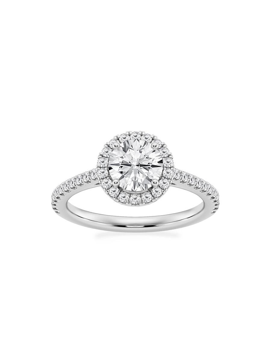 Womens Platinum & Round Lab-Grown Diamond Halo Ring/1.30-3.60 TCW Product Image