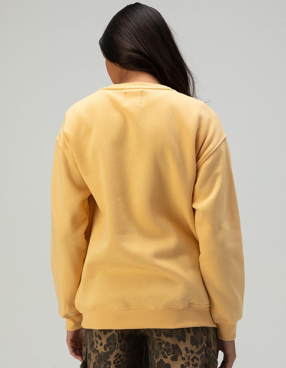 BILLABONG Surfing Womens Crewneck Sweatshirt - YELLOW Product Image