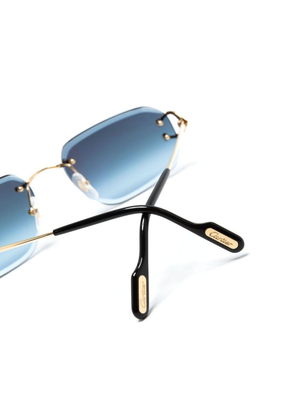 0468S rectangle-frame sunglasses Product Image