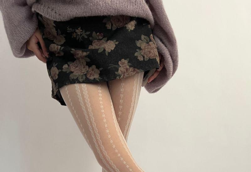 Patterned Sheer Tights Product Image