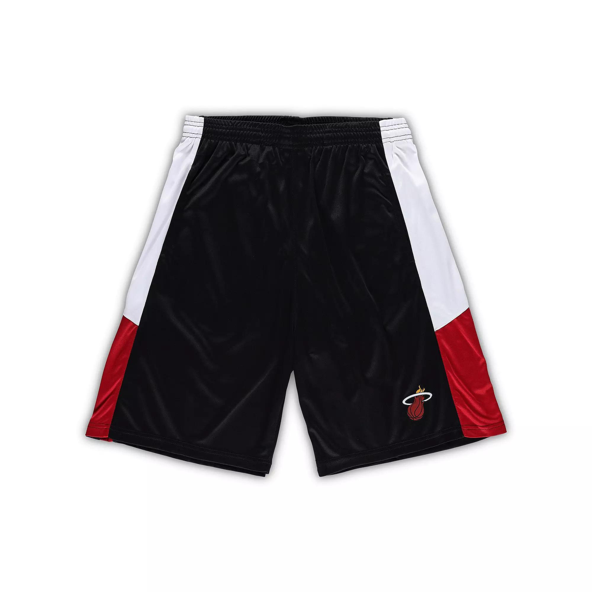 Men's Fanatics Branded Black Miami Heat Big & Tall Champion Rush Practice Shorts,  Product Image