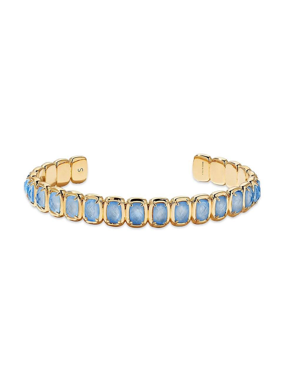 Womens Toy 18K Gold-Plated, Glass & Enamel Cuff Bracelet Product Image