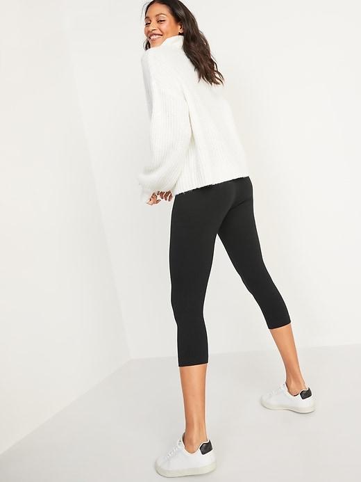 High-Waisted Fashion Layering Cropped Legging Product Image