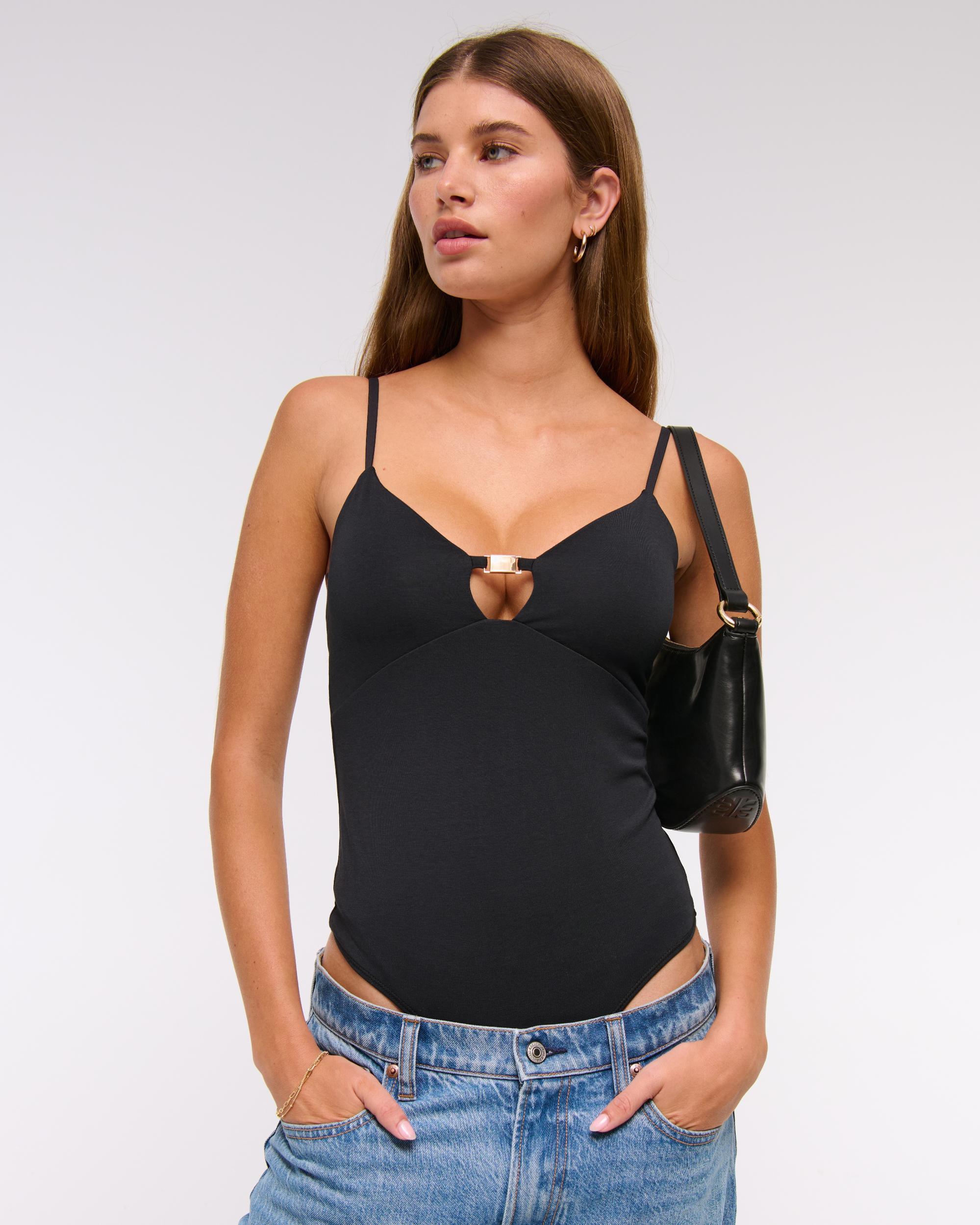 Bra-Free Hardware Cutout Bodysuit Product Image