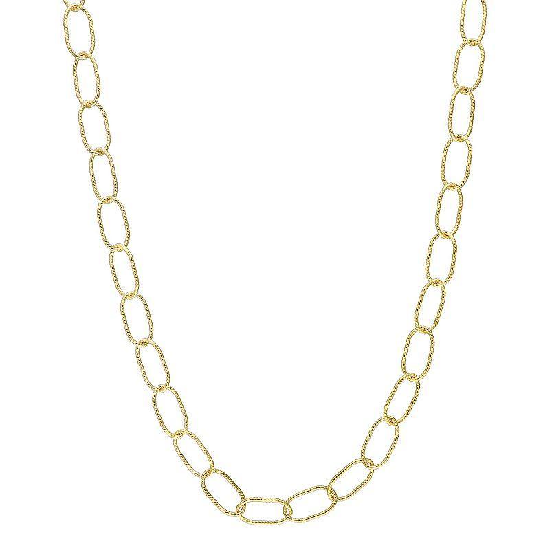 Stella Grace Sterling Silver 6.5 mm Twisted Rolo Chain Necklace, Women's, Size: 24" Product Image