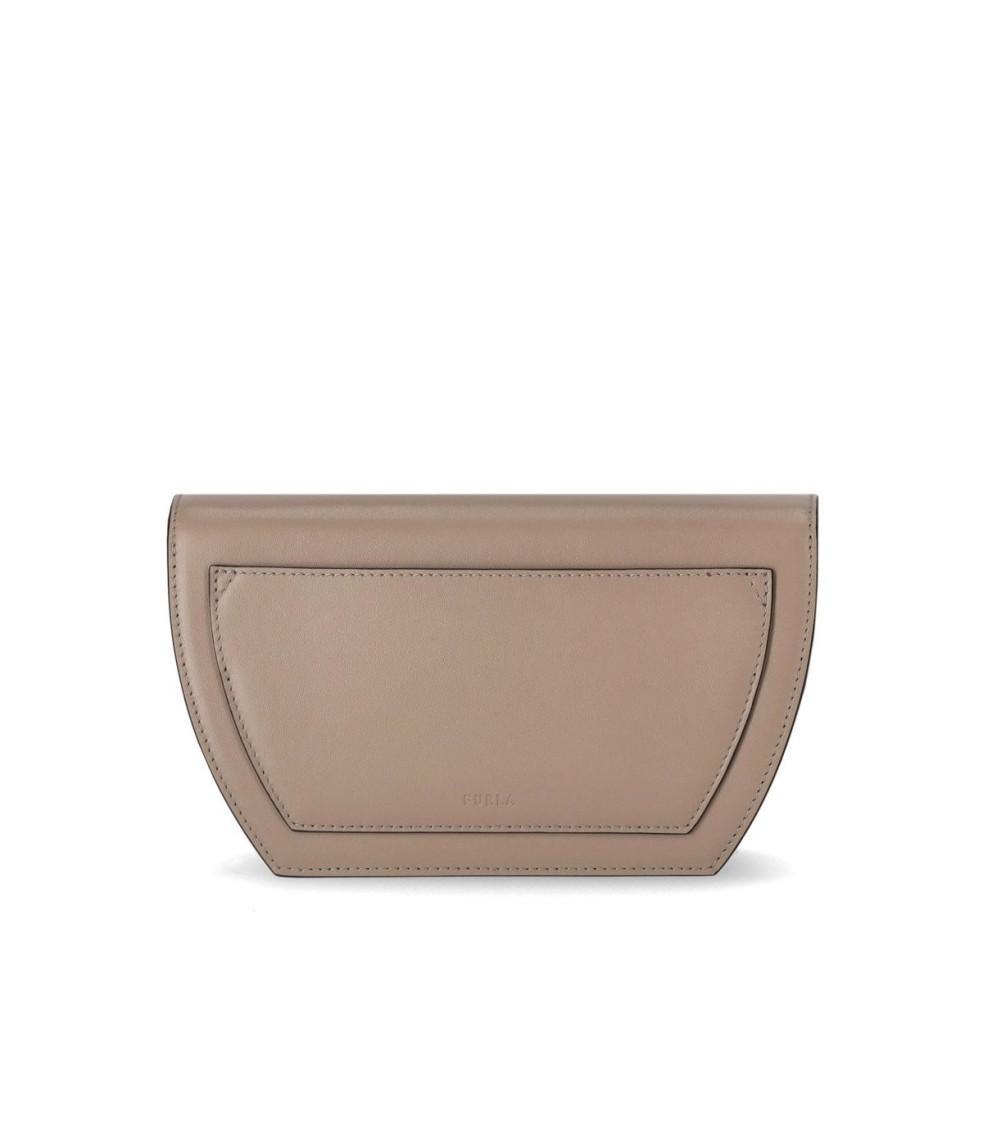 FURLA Sfera Mini Greige Handbag In Beige Product Image