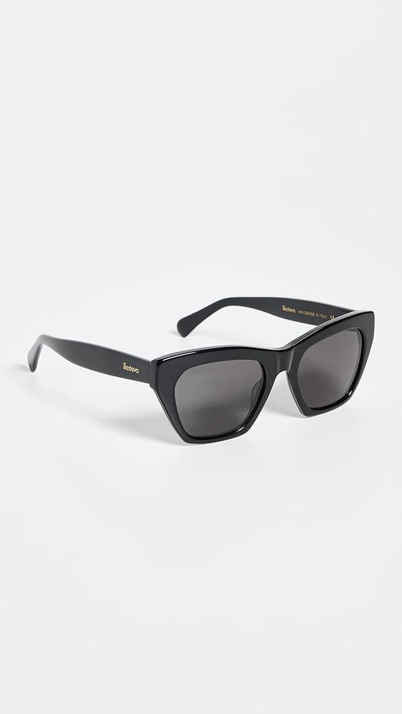 Illesteva Bali Black Sunglasses | Shopbop Product Image