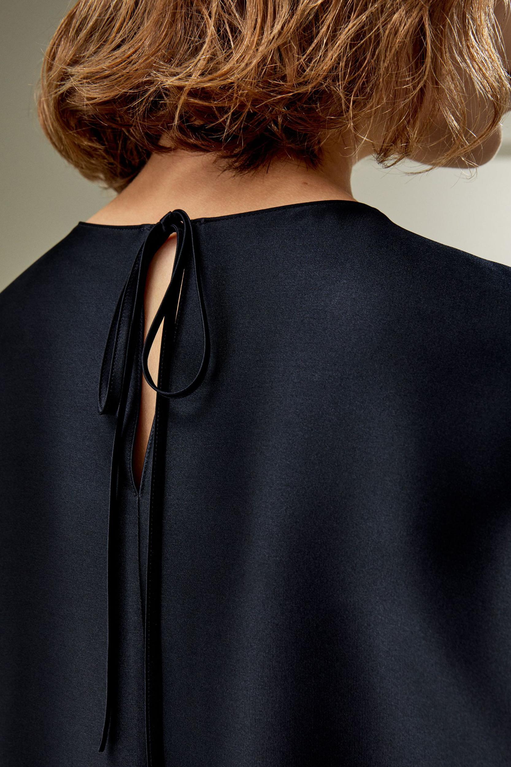 Relaxed Silk Crewneck Blouse Product Image