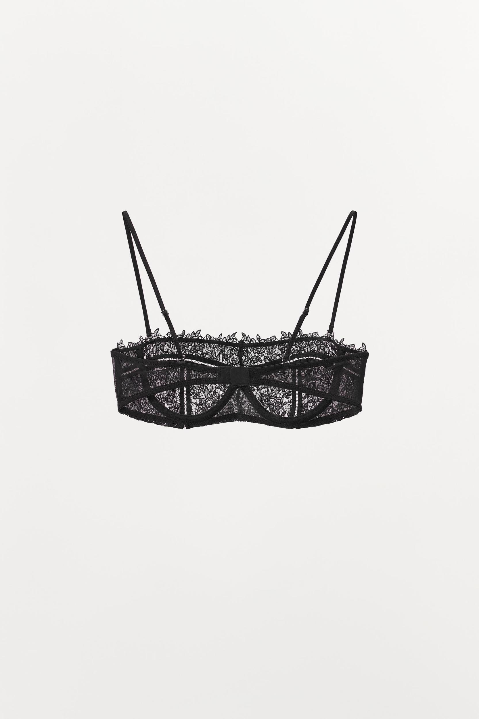 UNDERWIRE MESH LACE BRA Product Image