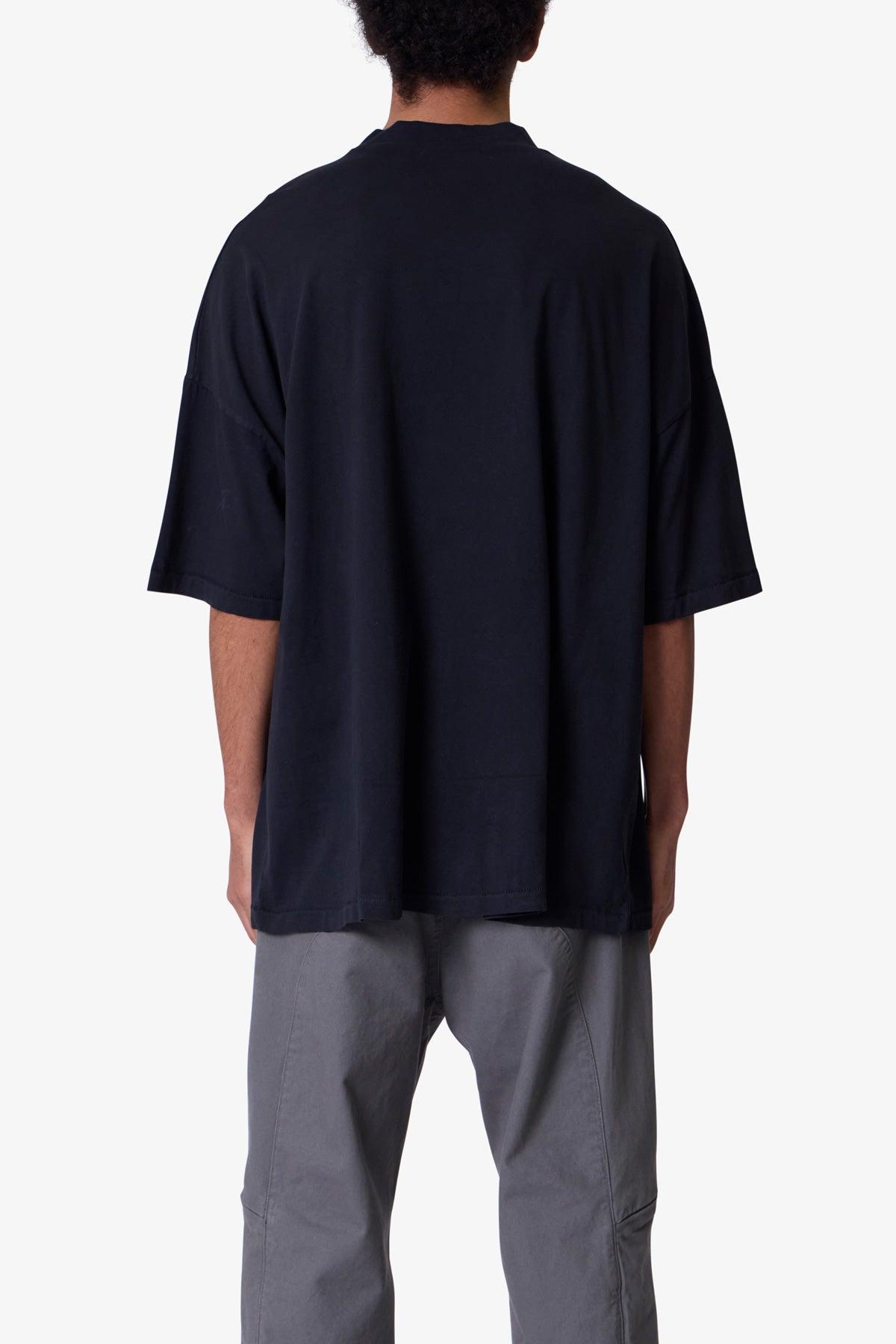 V Neck Tee - Washed Black Product Image