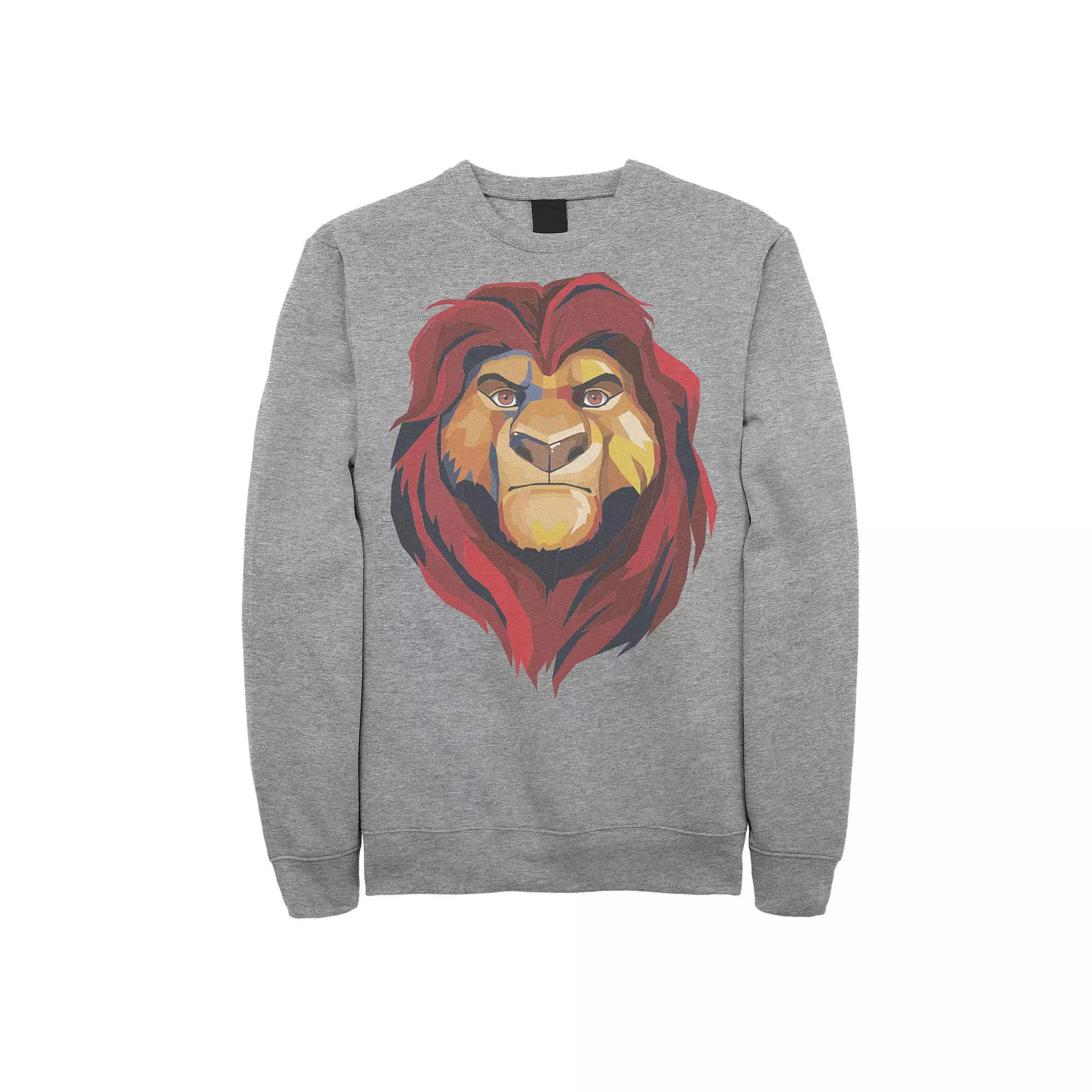 Disney's The Lion King Mufasa Men's Geometrics Sweatshirt, Size: XXL, Athletic Grey Product Image