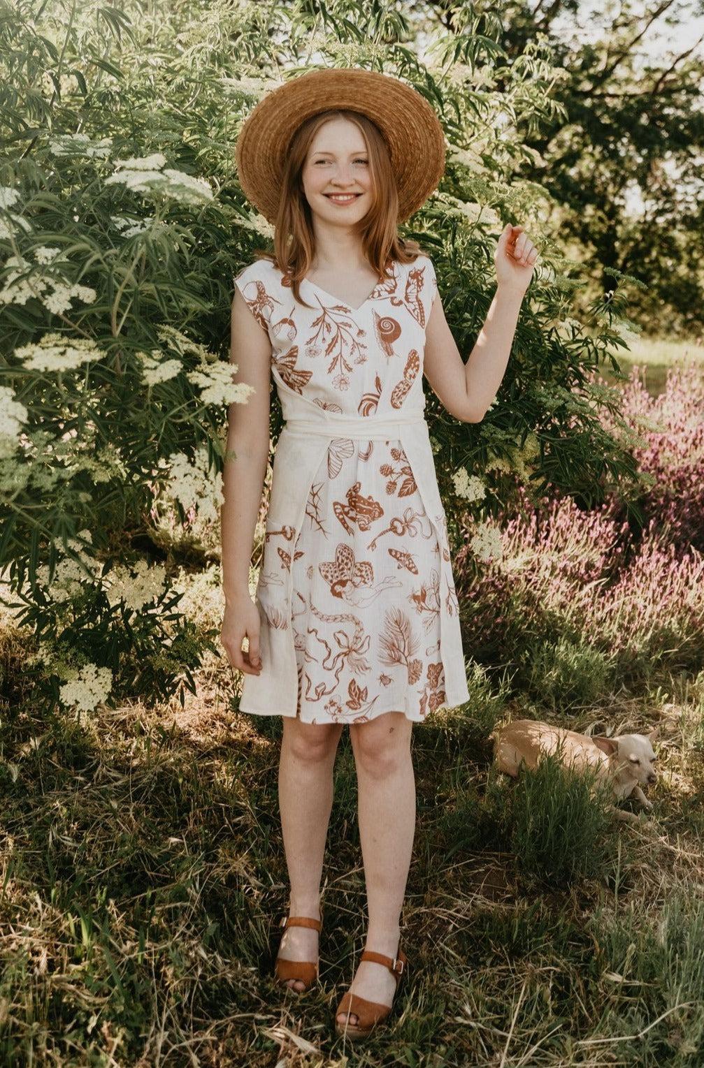 Izzy Dress in Wild Oat Woodland Wonder Product Image