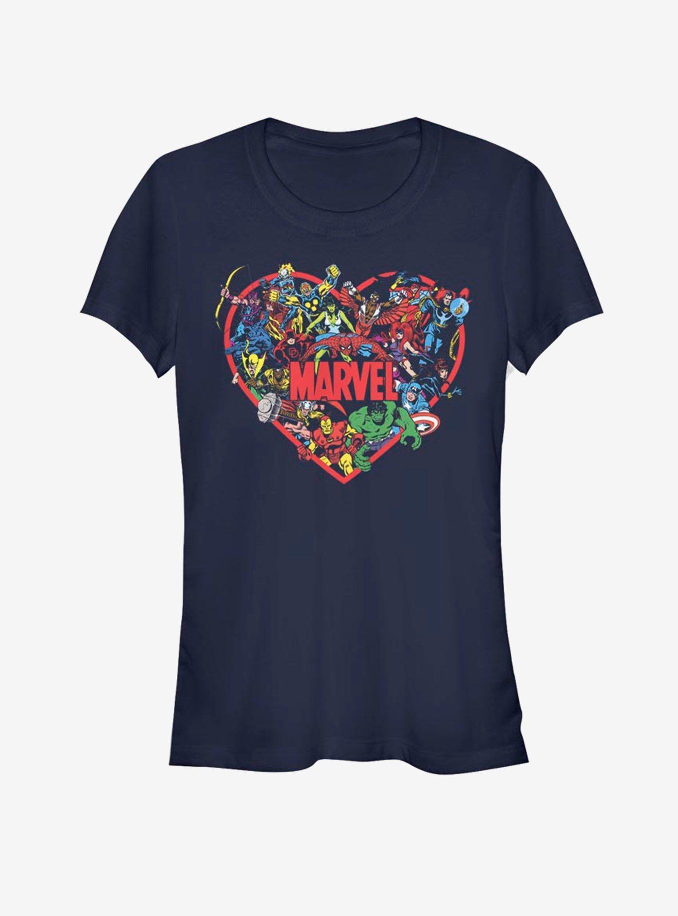 Marvel Avengers Hero Heart Girls T-Shirt Product Image