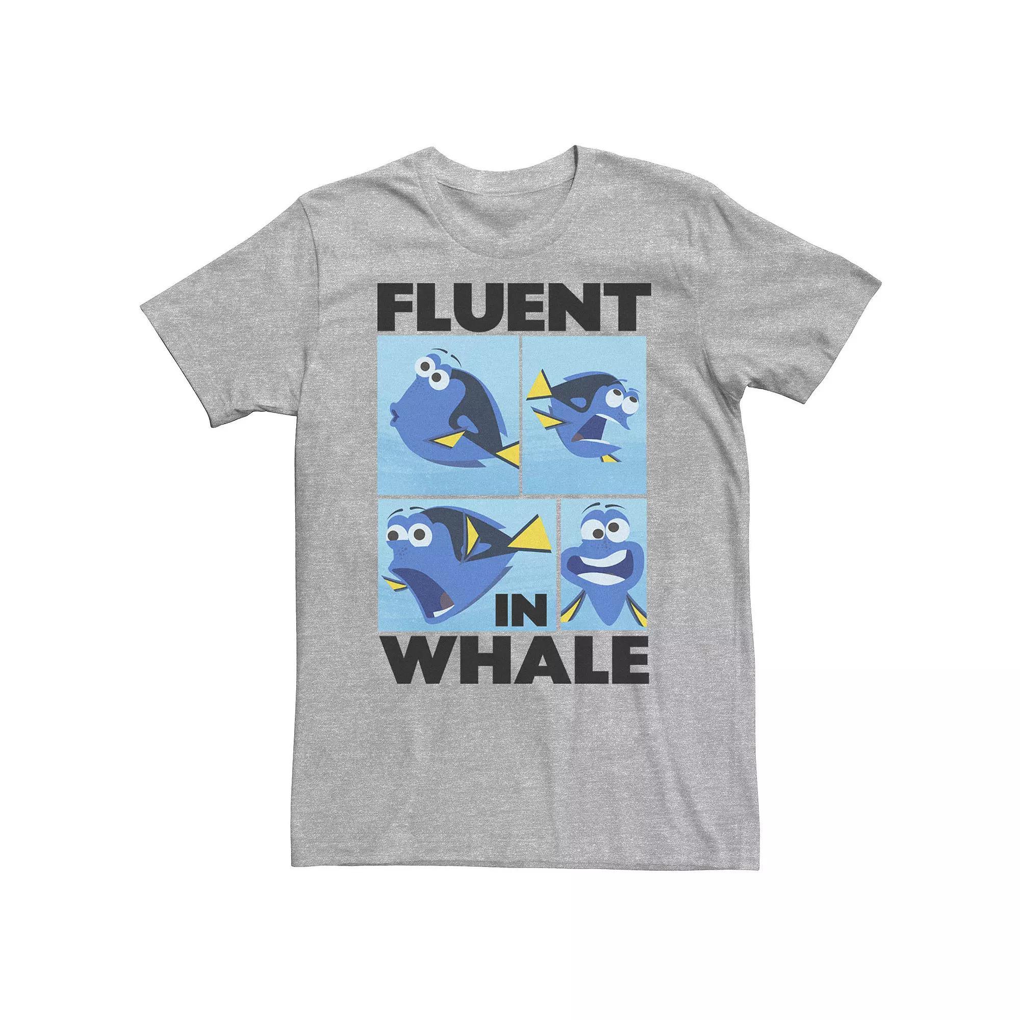 Big & Tall Disney / Pixar Finding Dory "Fluent in Whale" Tee, Men's, Size: 3XL, White Product Image