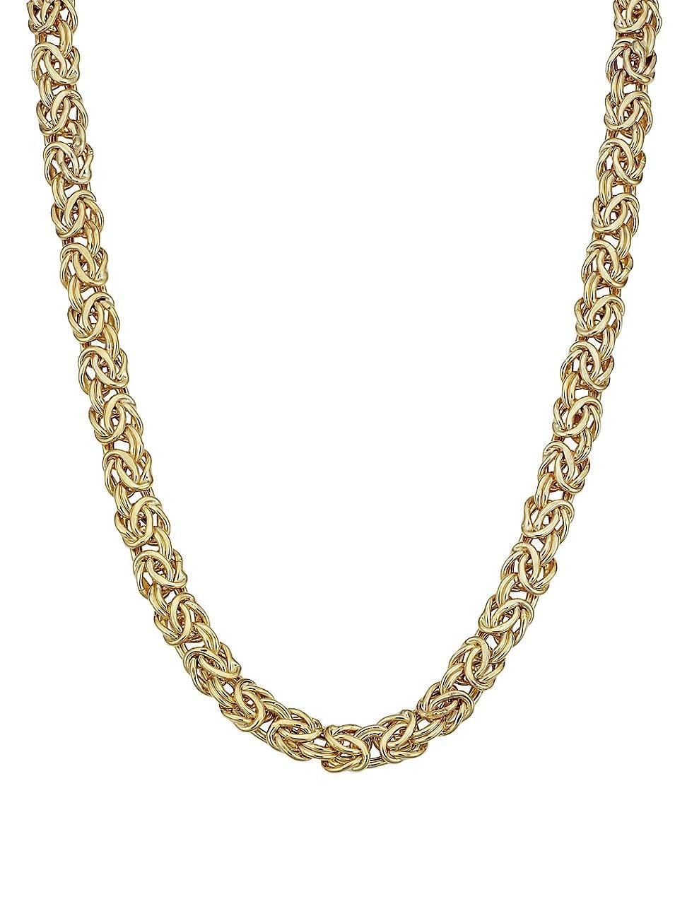 Womens 14K Yellow Gold Byzantine Necklace Product Image