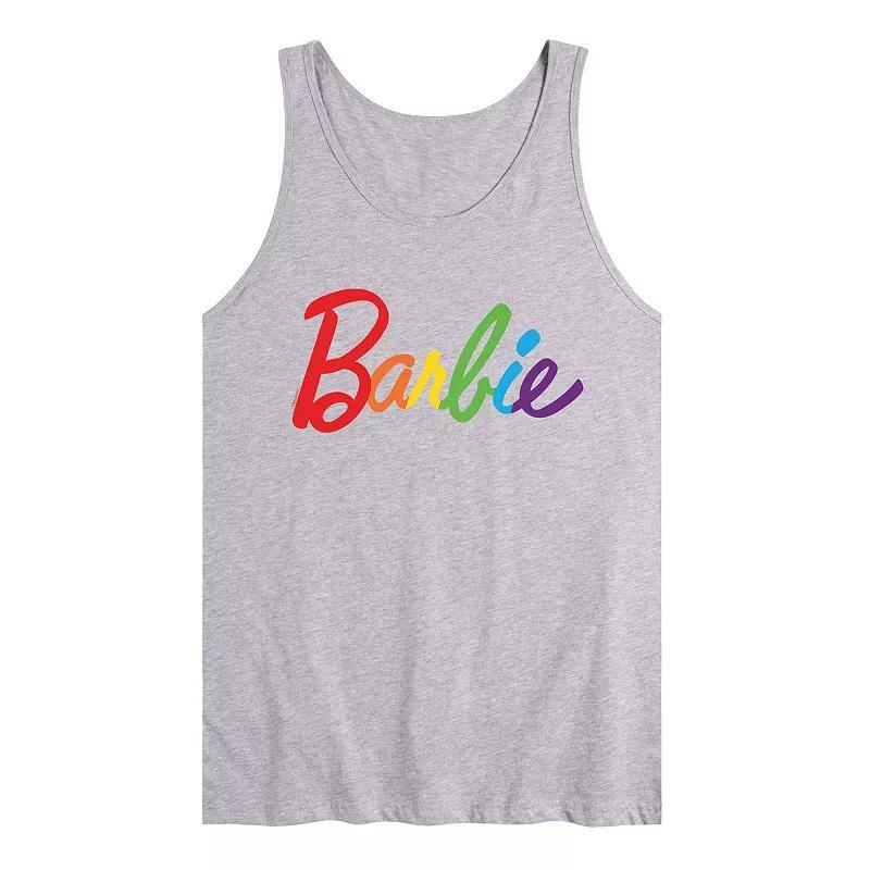 Men's Barbie Pride Logo Tank Top, Size: XXL, Black Product Image