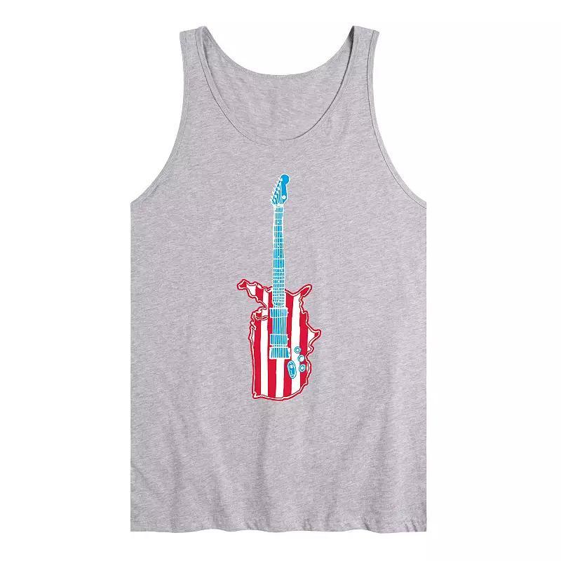 Men's USA Guitar Tank Top, Size: XXL, Gray Product Image