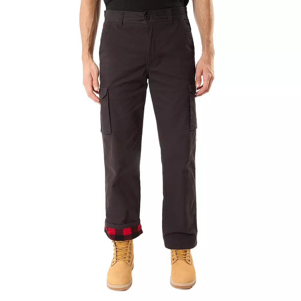 Mens Smiths Workwear Relaxed-Fit Print Fleece-Lined Cargo Canvas Pants Product Image