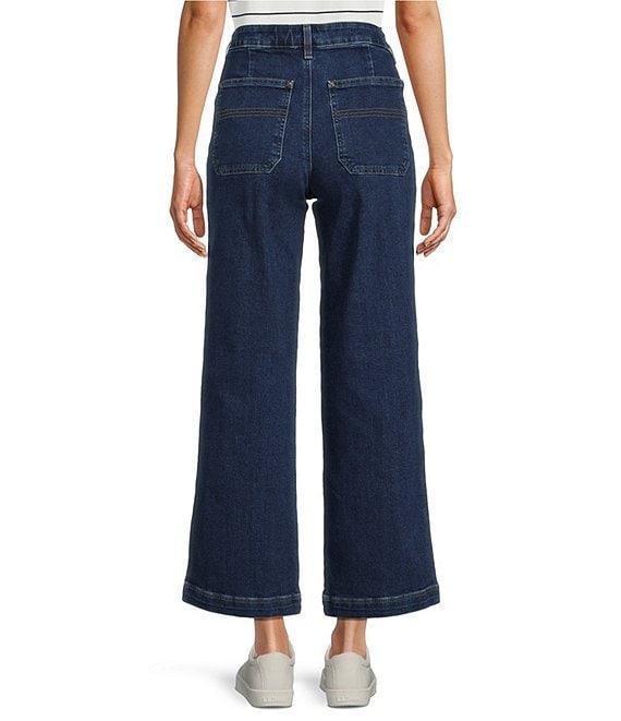 L.L.Bean 207 Vintage Stretch Twill Denim High Rise Wide Leg Jeans Product Image