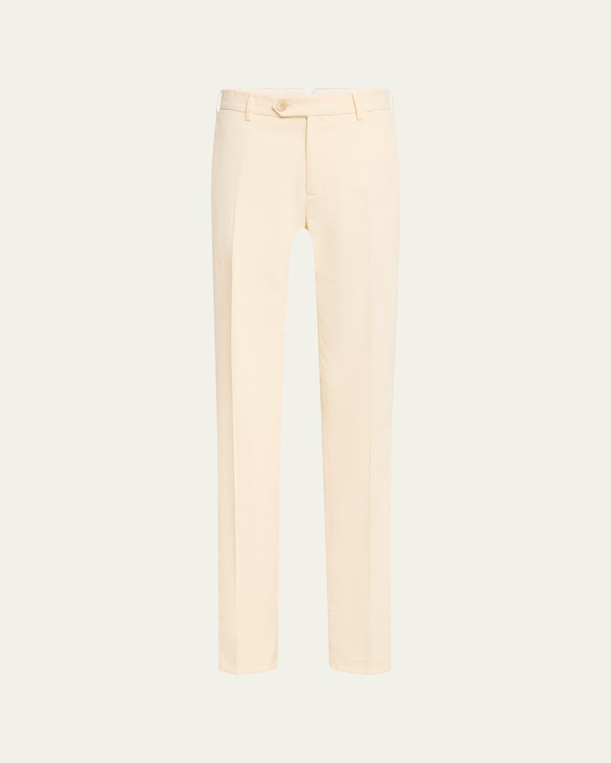Mens Slim Flat-Front Pants Product Image