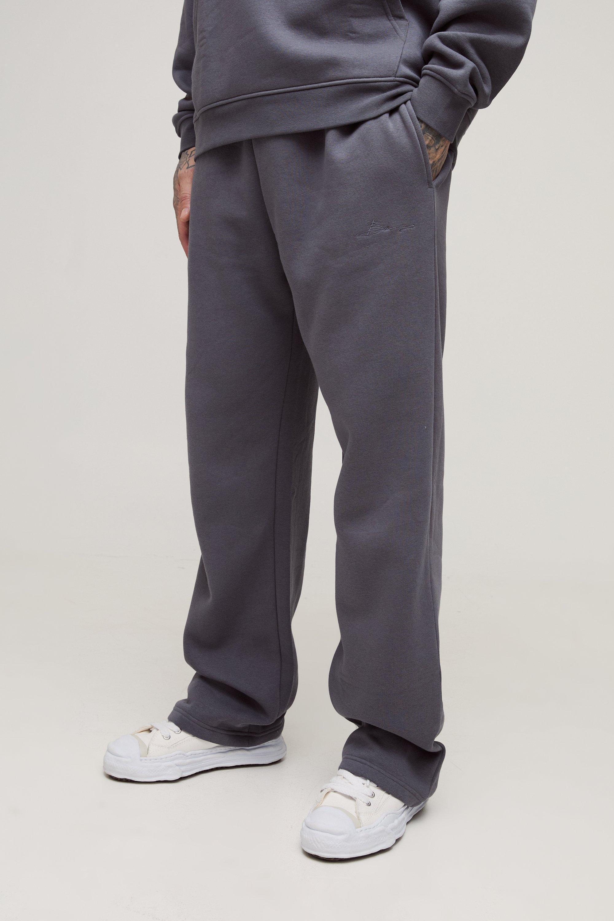 Tall 330GSM Straight Leg Basic BM Signature Jogger | boohooMAN USA Product Image