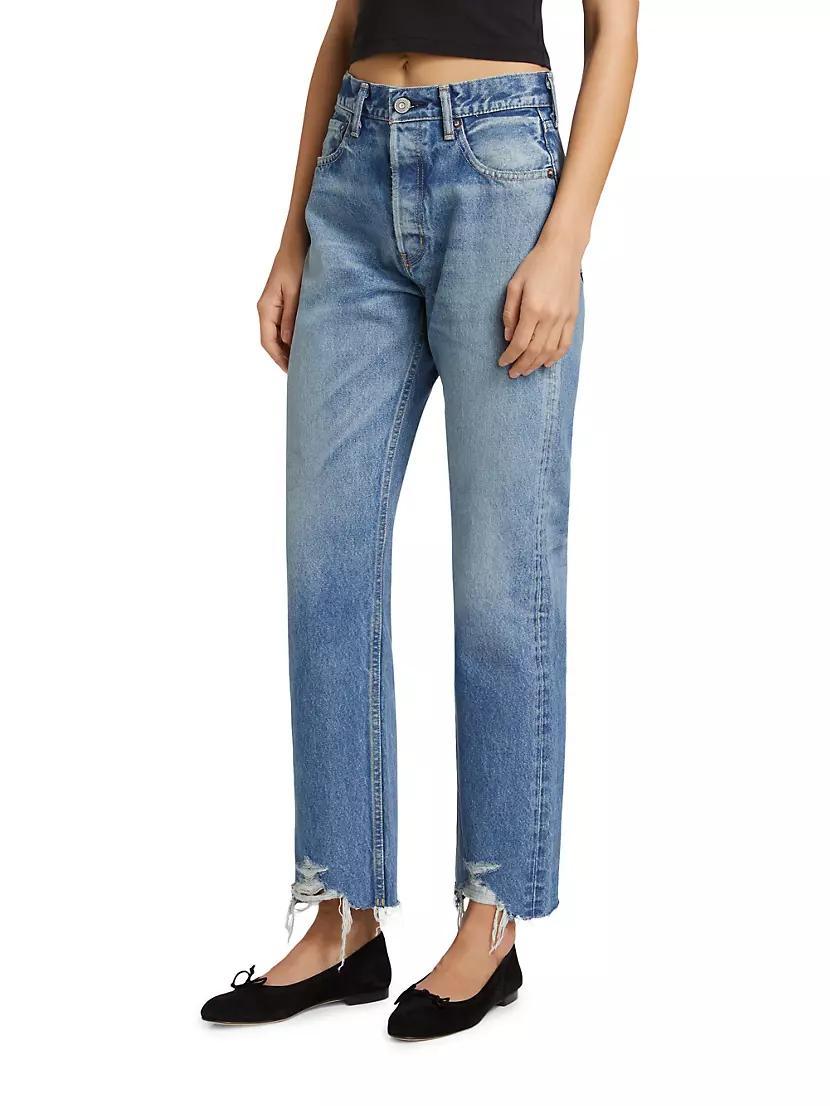 Aripeka Mid-Rise Wide Straight-Leg Jeans Product Image