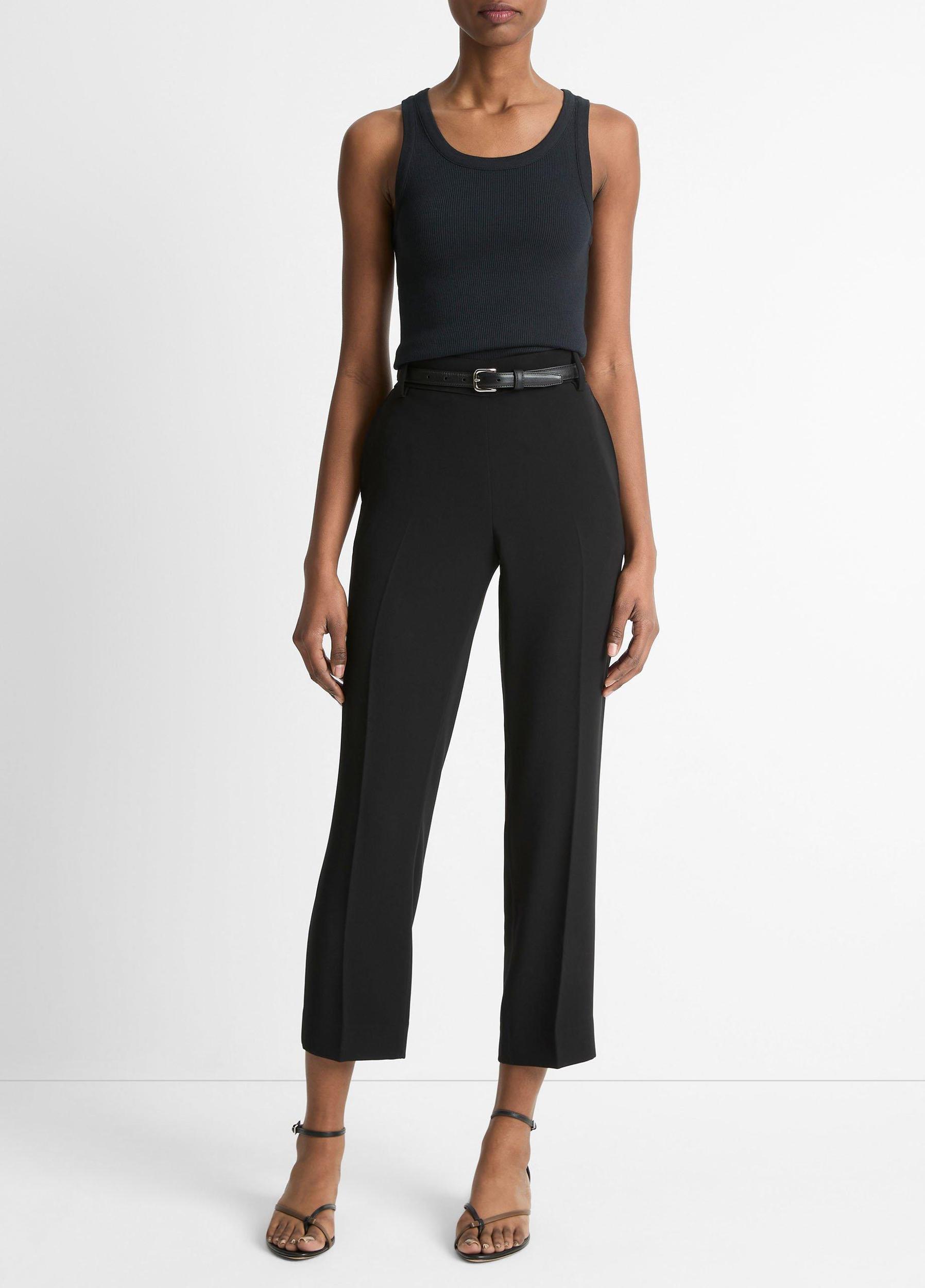 Womens Mid-Rise Tapered Pants Product Image