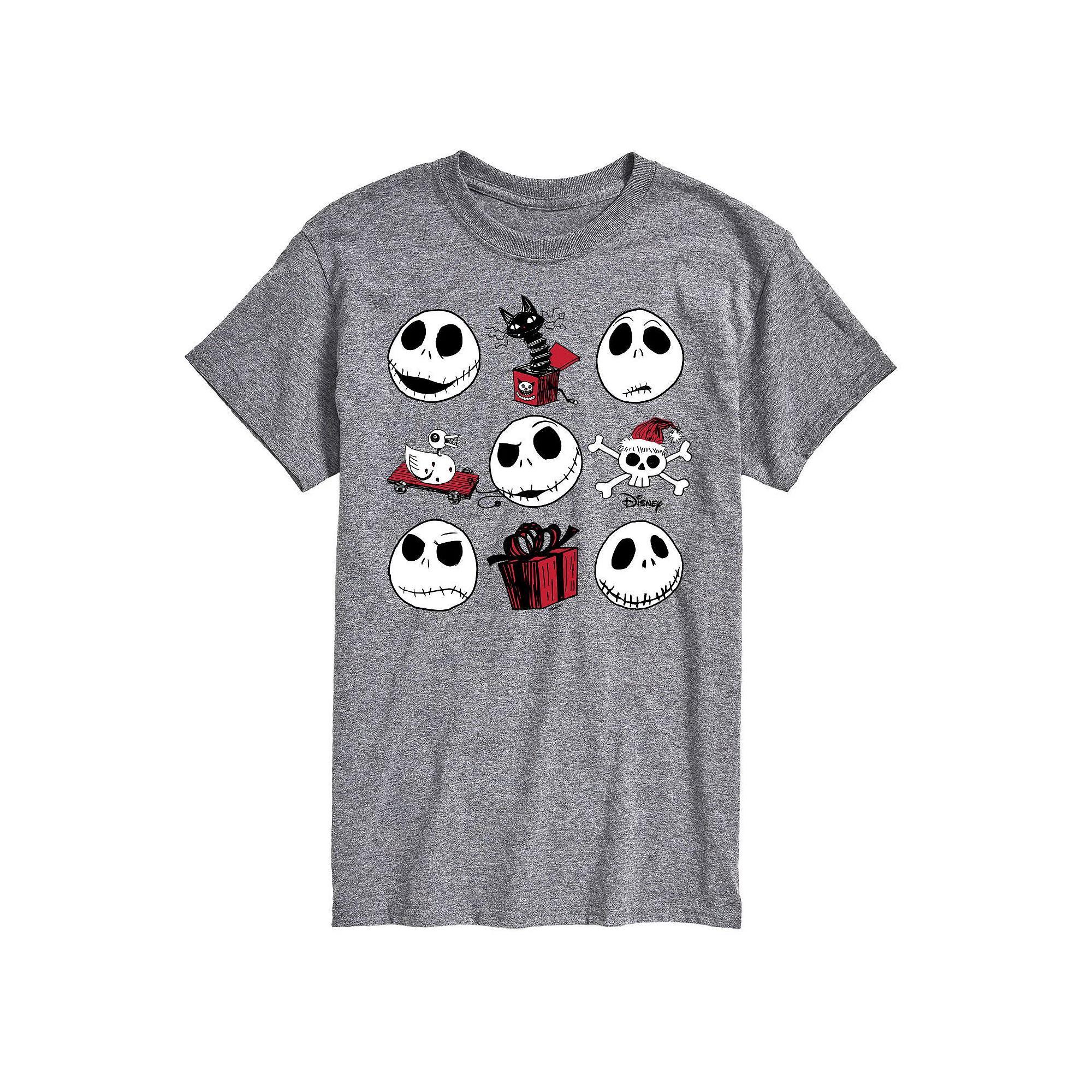 Men's Nightmare Before Christmas Jack Skellington Grid Tee,  Product Image