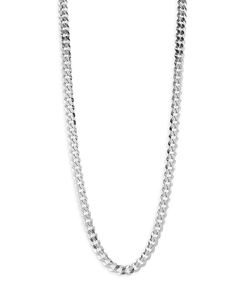 Milanesi And Co Sterling Silver Curb Chain Necklace 7mm, 20 Product Image