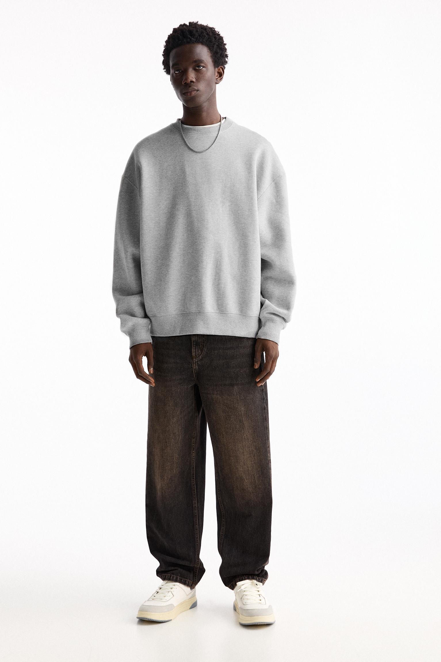 Basic crew neck sweatshirt Product Image