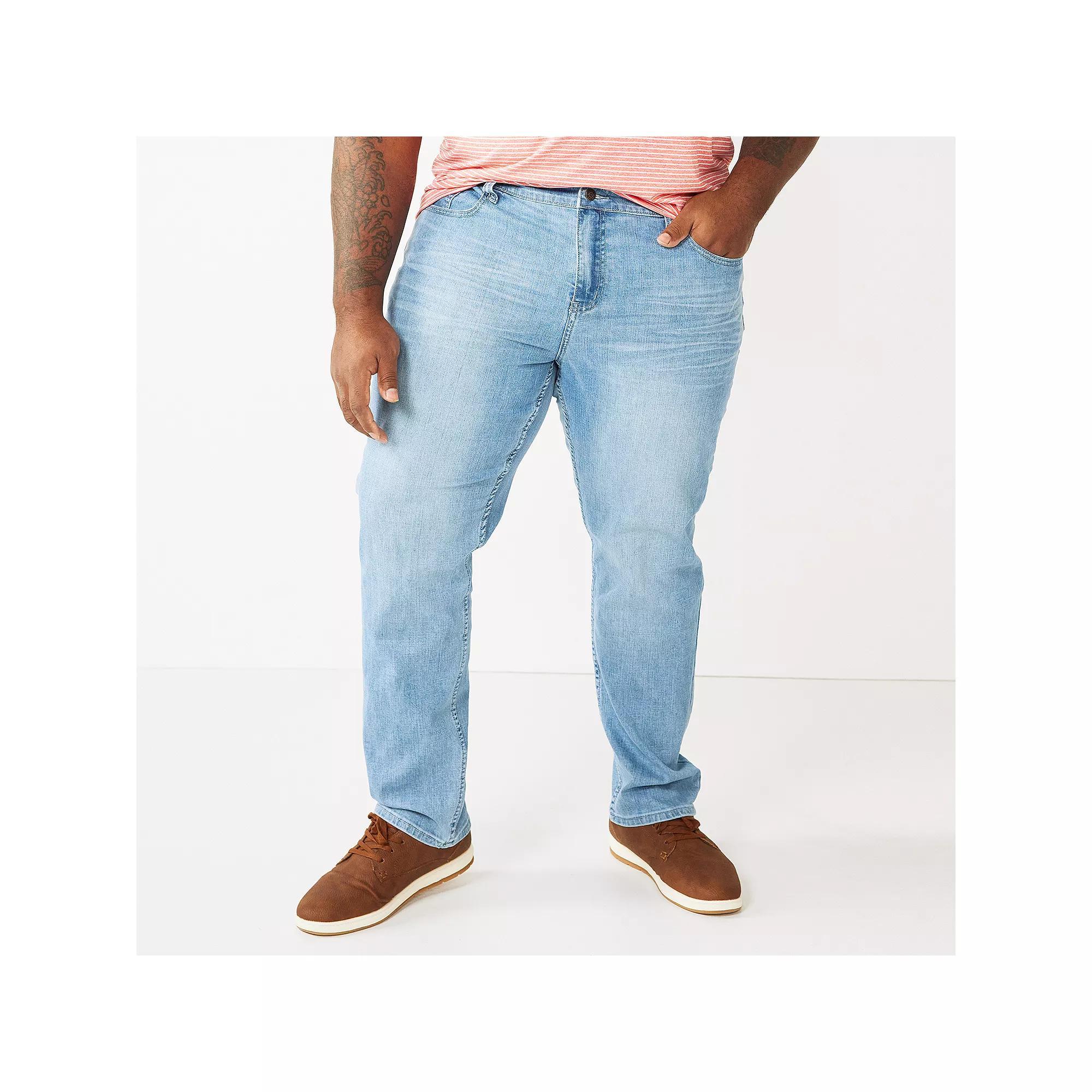 Big & Tall Sonoma Goods For Life® Relaxed-Fit Jeans, Men's, Size: 40X38, Light Blue Product Image