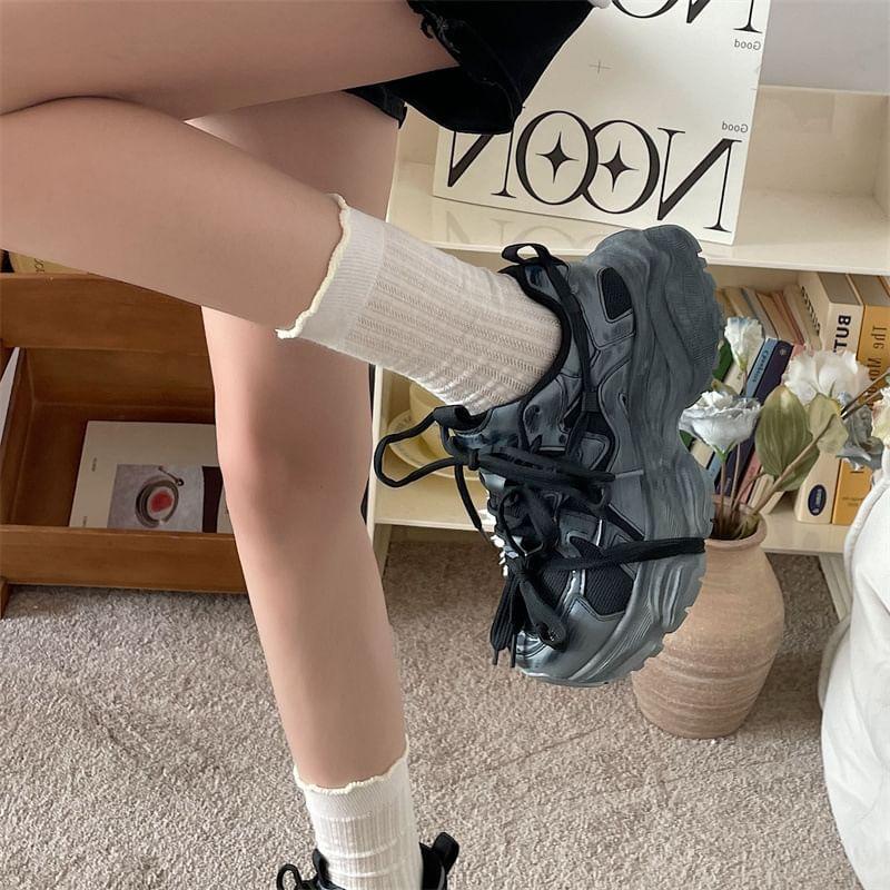 Mesh Platform Sneakers Product Image